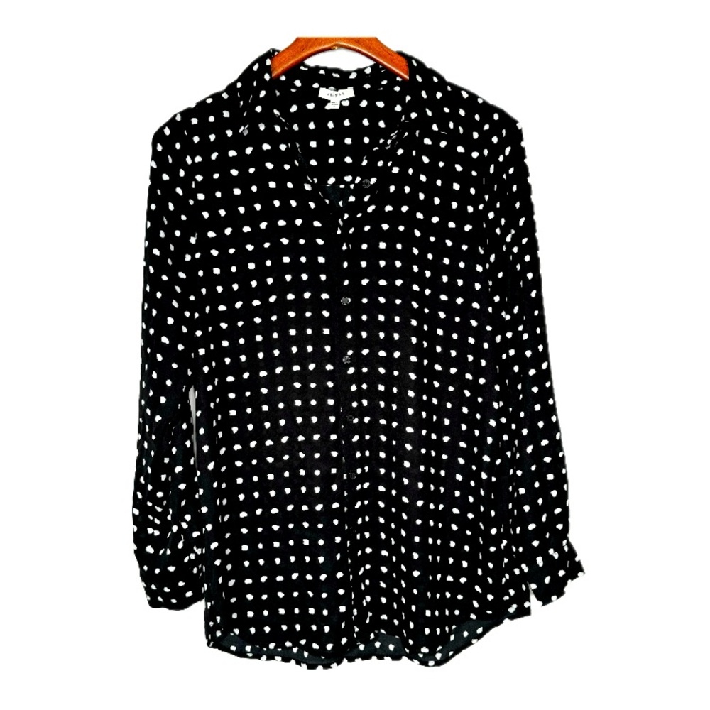 $10 Bundled💥 Pleione Like New Long Sleeve Long Button Down Sz S Bin G
